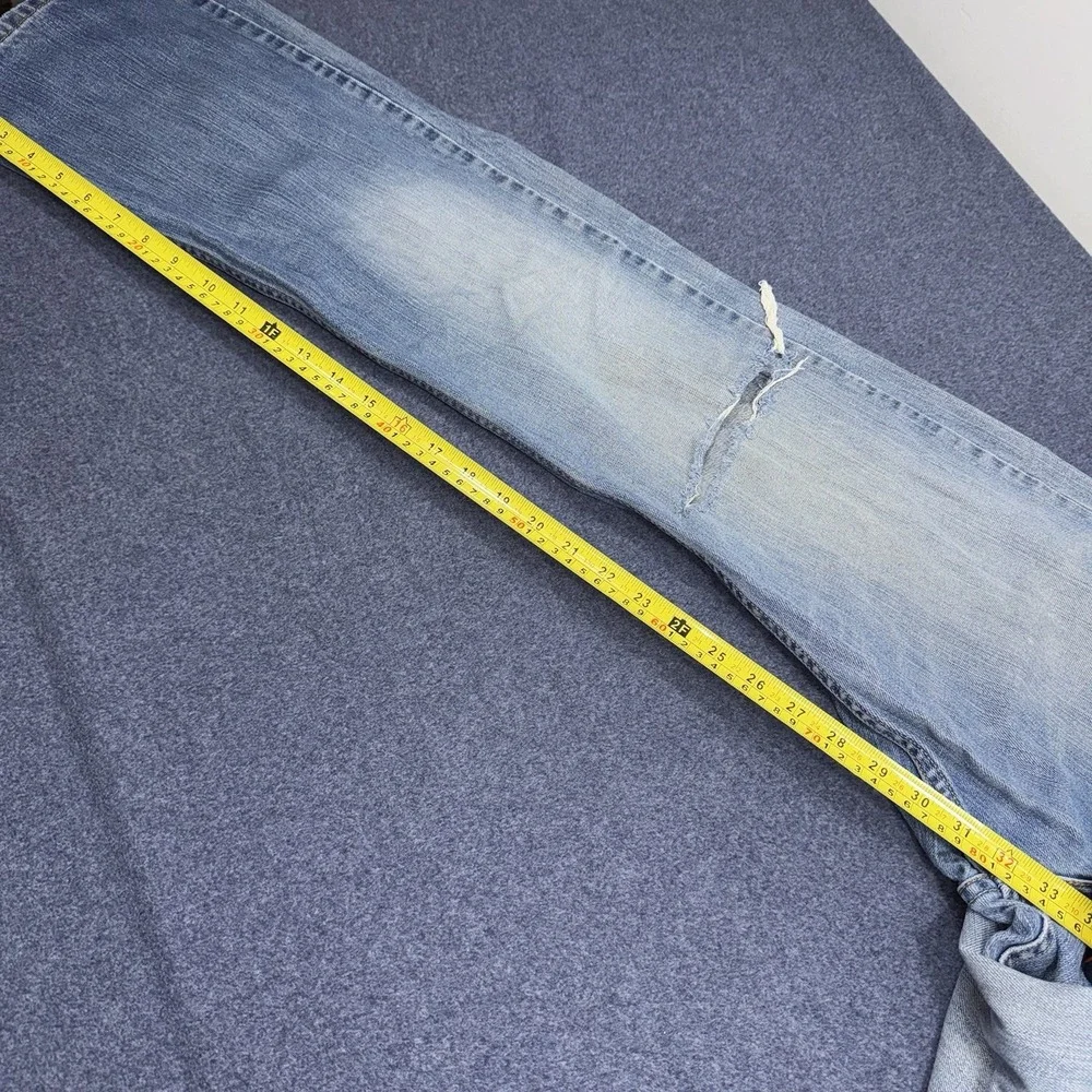 Y2K Vintage Distressed Levi's 527 Low Boot Cut Men's Jeans Medium Wash 32x34
